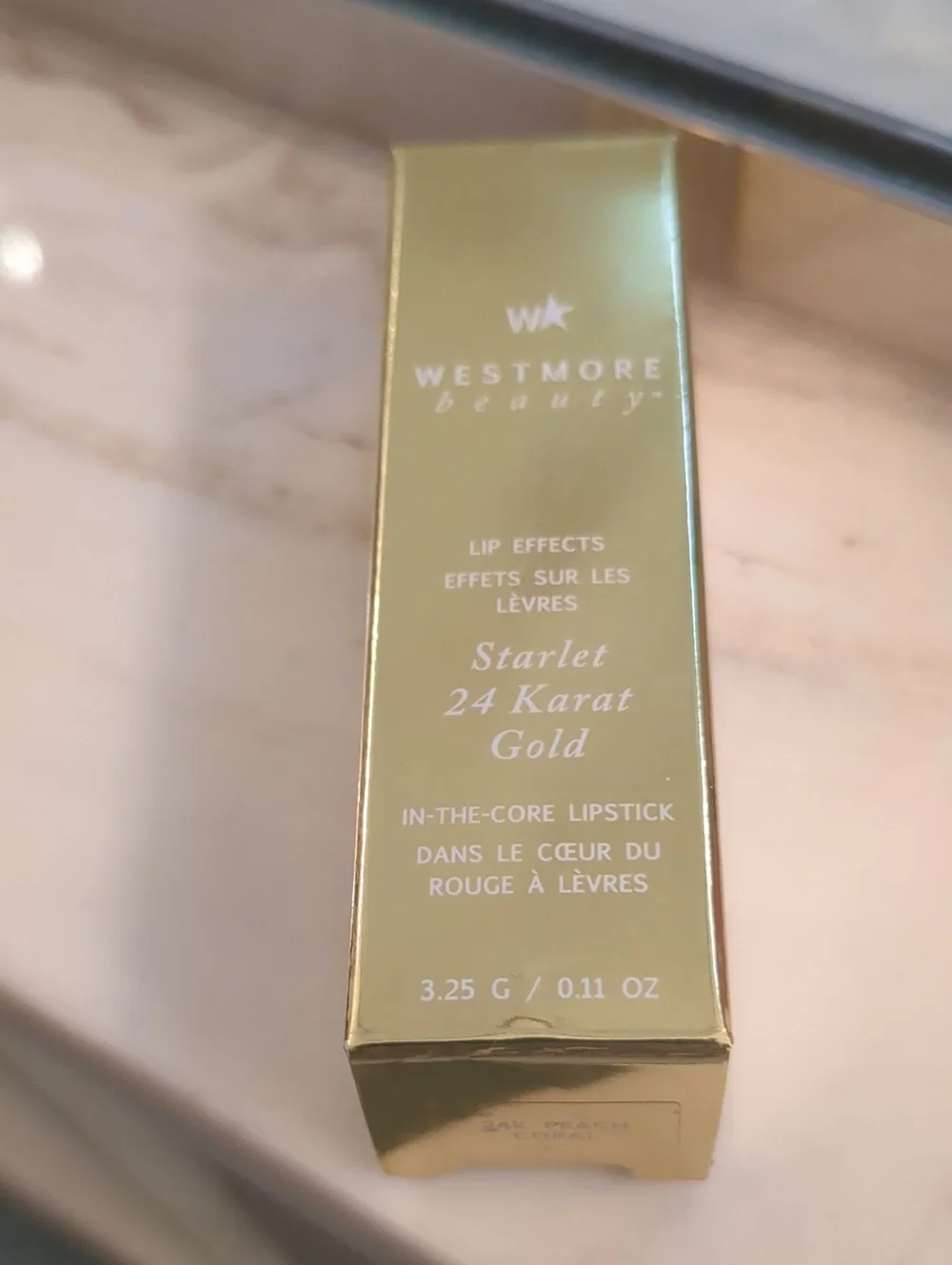 Lipstick With 24 Karat Gold In The Middle
